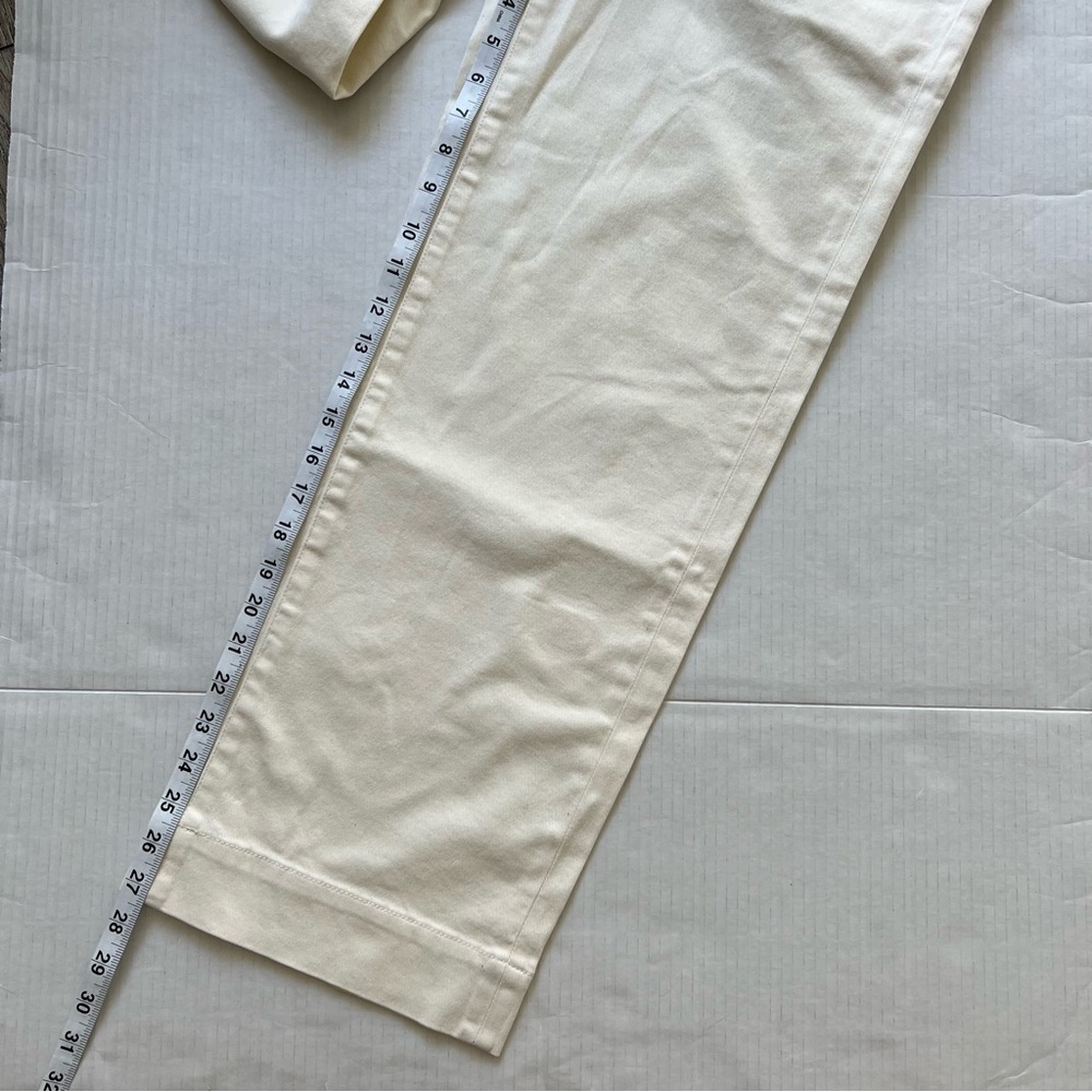 NWT Everlane Organic Cotton Wide Leg Cropped Pant Bone White 2 - Picture 13 of 16